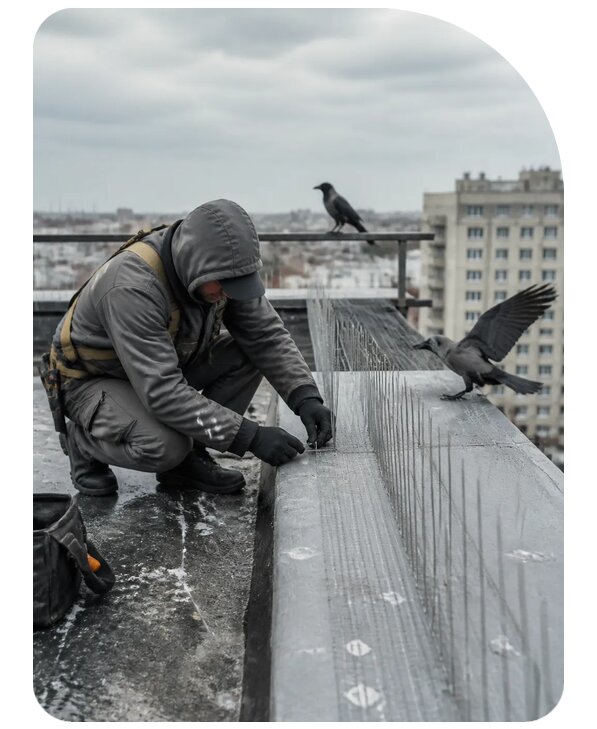 Защита от ворон под ключ в Черемхове по цене от 5213 р. | Сенат-Чрм